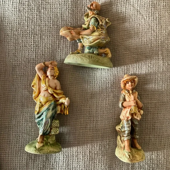 Vintage Atlantic Mold Nativity Manger Scene, 21-Piece, 1970 Ceramic Set